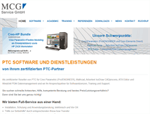 Tablet Screenshot of mcg-service.de